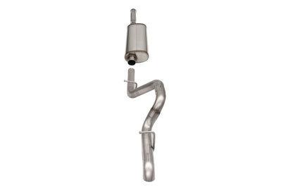 Corsa 2018-2025 Jeep Wrangler JLU 3.6L Sport 2.75in Cat-Back Exhaust w/ Turn Down Tip