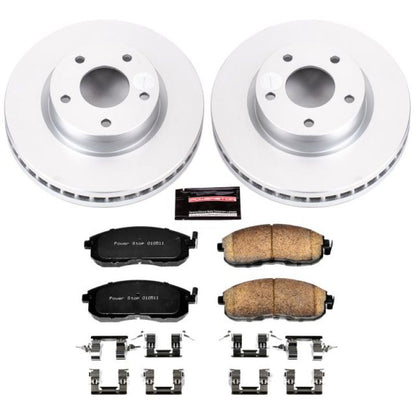 Power Stop 13-18 Nissan Sentra Front Z17 Evolution Kit de freio revestido Geomet