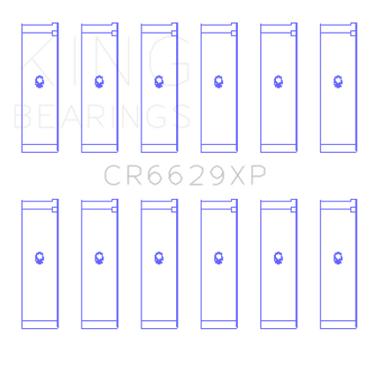 King Engine Bearings Mitsubishi 6G72 (Size 0.25) Connecting Rod Bearing Set