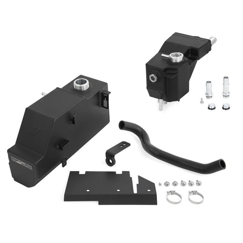 Mishimoto 11-19 Ford 6.7L Powerstroke Kit de tanque de expansión - Negro microarrugas