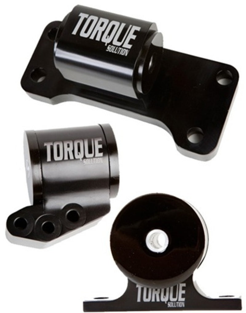 Kit de soporte de motor de 3 piezas de aluminio Billet de Torque Solution: Mitsubishi Evolution VII-IX 2001-2006