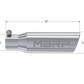 MBRP Universal Tip 3in O.D. Angled Rolled End 2 inlet 10 length