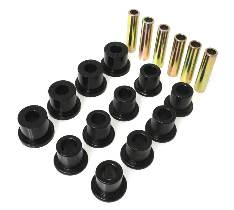 Suspensão Energy 87-96 Jeep Wrangler Black Mola dianteira/traseira e bucha de manilha