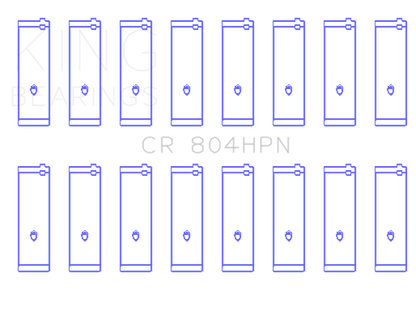 King Engine Bearings Ford 260CI / 289CI / 302 5.0L Windsor Connecting Rod Bearing Set (Size STDX)