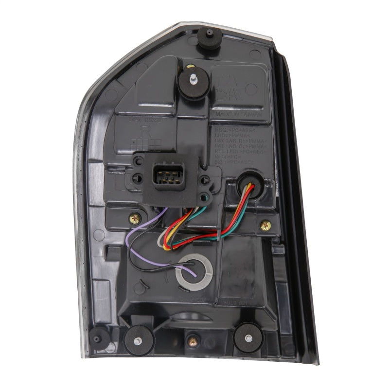 Lanternas traseiras de LED ANZO 11-14 Chrysler 300 pretas com sequencial