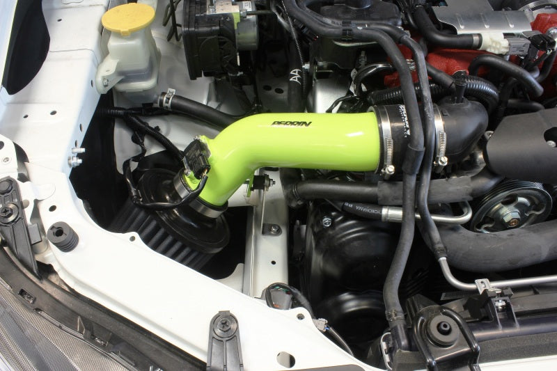 Admisión de aire frío Subaru STI Perrin 18-21 - amarillo neón