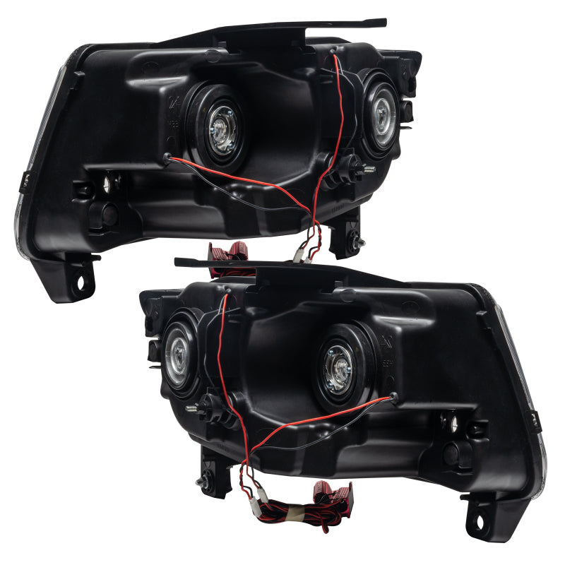 Oracle 11-13 Jeep Grand Cherokee Pre-Assembled Halo Headlights (Non HID) Chrome - Blue