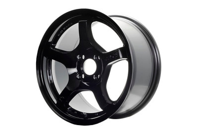 Gram Lights 57CR 18x8.5 +50 5x114.3 Glossy Black Wheel