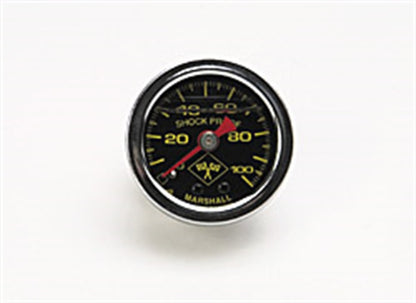 Russell Performance 100 psi medidor de pressão de combustível caixa preta cromada (preenchimento com líquido)