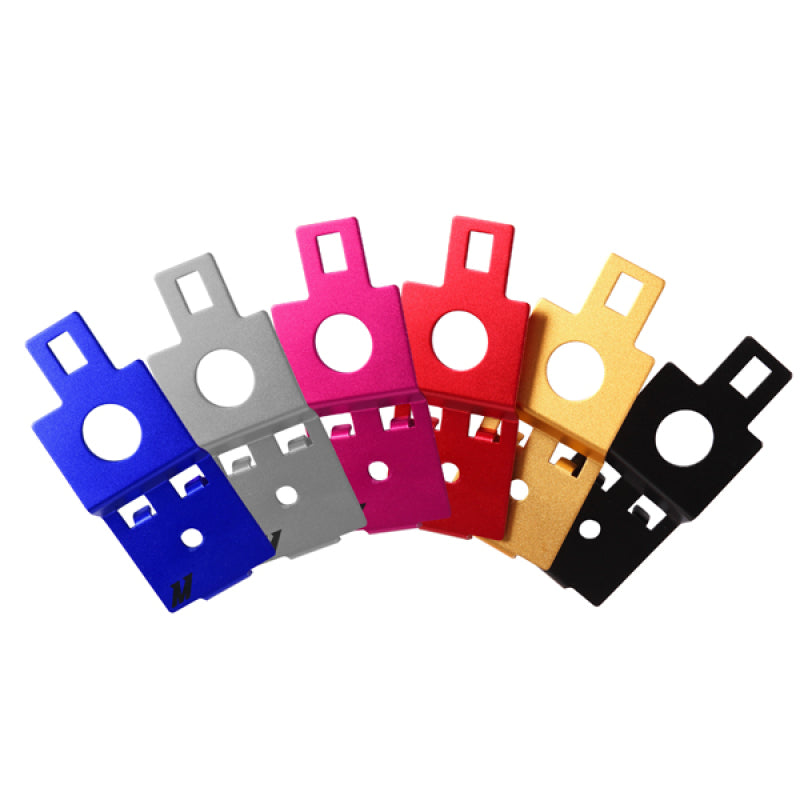 Mishimoto 02-07 Subaru Impreza WRX Soporte de radiador de aluminio - Rosa anodizado
