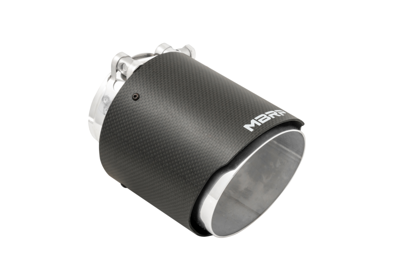 MBRP Punta de pared doble de fibra de carbono universal 4.5in OD/3in Inlet/6.13in L