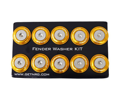 NRG - FENDER WASHER KIT; RIVETS FOR PLASTIC; SET OF 10