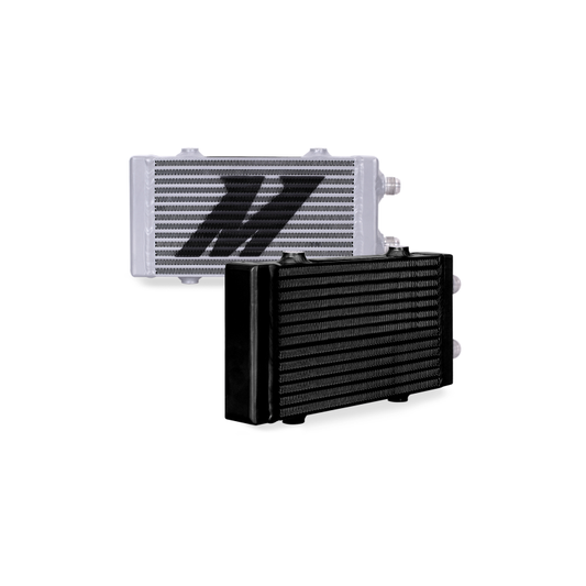 [GARAGE SALE] - Mishimoto Universal Small Bar and Plate Dual Pass Black Oil Cooler