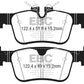 EBC 2017+ Volvo S90 2.0L Turbo Yellowstuff Rear Brake Pads