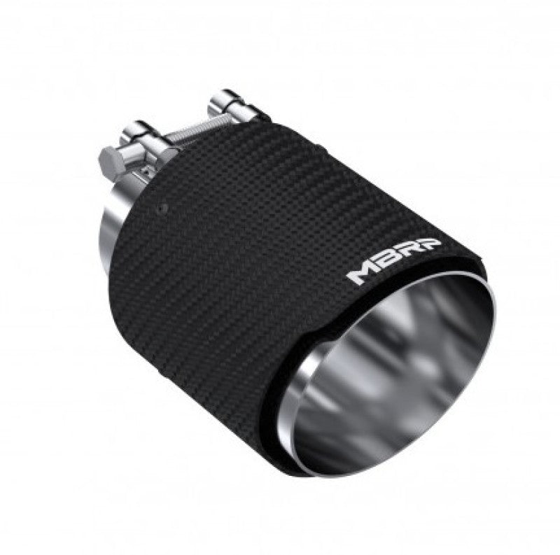 MBRP Punta de pared doble de fibra de carbono universal 4.5in OD/3in Inlet/6.13in L