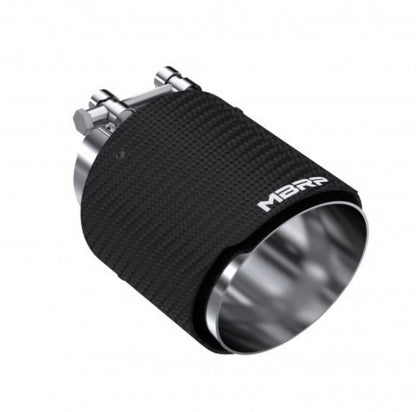 MBRP Punta de pared doble de fibra de carbono universal 4.5in OD/3in Inlet/6.13in L
