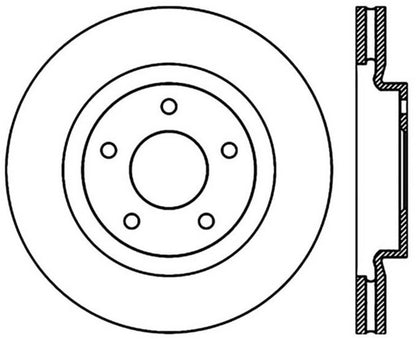 StopTech Sport 07-17 Jeep Compass/Patriot Cryo Slotted Front Right Rotor