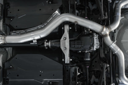 MBRP 15-19 Subaru WRX 2.0L/STI 2.5L 3 pol. Saída traseira dupla dividida com ponteiras de 3,5 pol. - T304 (versão de corrida)