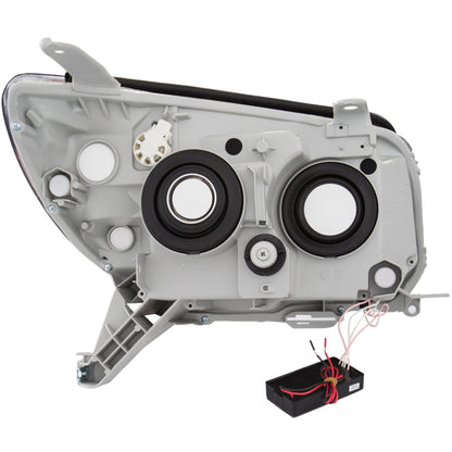 ANZO 2006-2009 Toyota 4Runner Projetor Faróis com Halo Preto