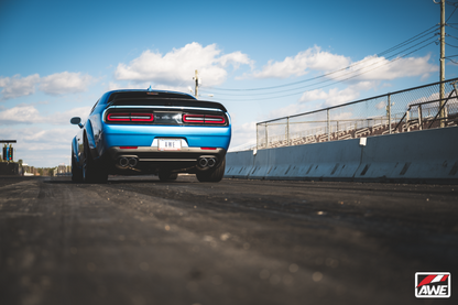 Escape AWE Tuning 2015+ Dodge Challenger 6.4L/6.2L SC Track Edition - Quad Chrome Silver Tips