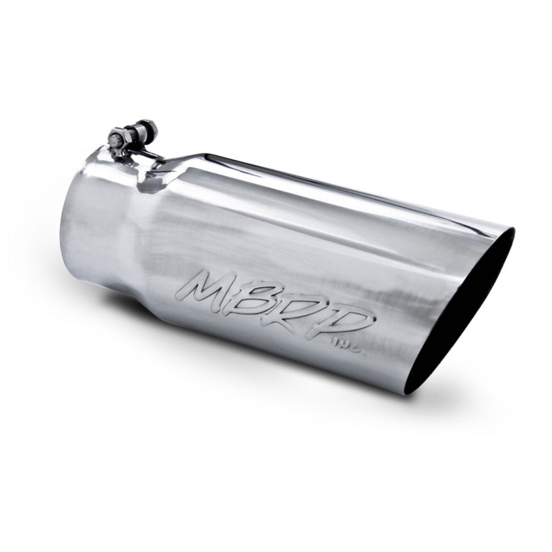 MBRP Punta universal 5 OD Ángulo Pared simple 4 entradas 12 longitud