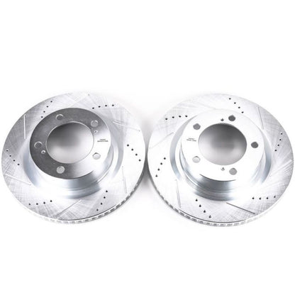 Power Stop 16-19 Lexus LX570 Front Evolution Rotores perforados y ranurados - Par