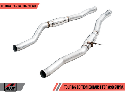 Escape AWE Tuning 2020 Toyota Supra A90 Track Edition - pontas cromadas de 5 pol.