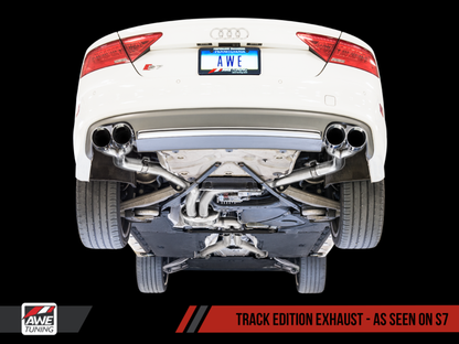 AWE Tuning Audi C7 / C7.5 S6 4.0T Track Edition Escapamento - Chrome Silver Tips