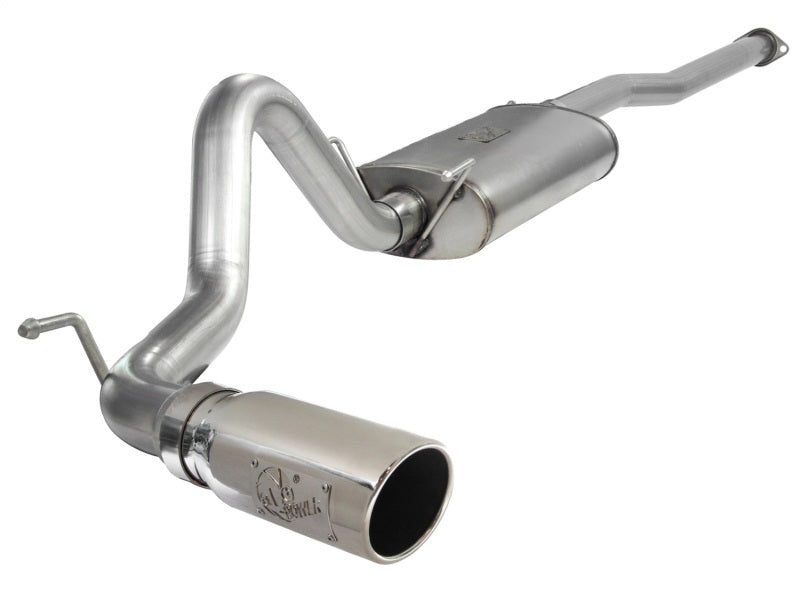 Escape de aço inoxidável aFe MACH Force XP 3 pol Cat-Back com ponta polida Toyota Tacoma 13-14 4,0 L