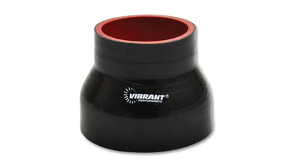 Acoplamiento reductor vibrante de 4 capas 5in x 6in x 3.5in de largo - Negro