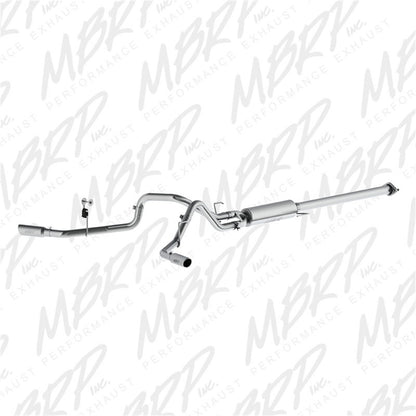 MBRP 2015 Ford F-150 2.7L / 3.5L EcoBoost 2.5in Cat Back Sistema de escape de aluminio dividido de doble lado