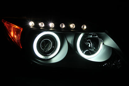 ANZO 2005-2010 Scion Tc Projetor Faróis com Halo Preto (CCFL)