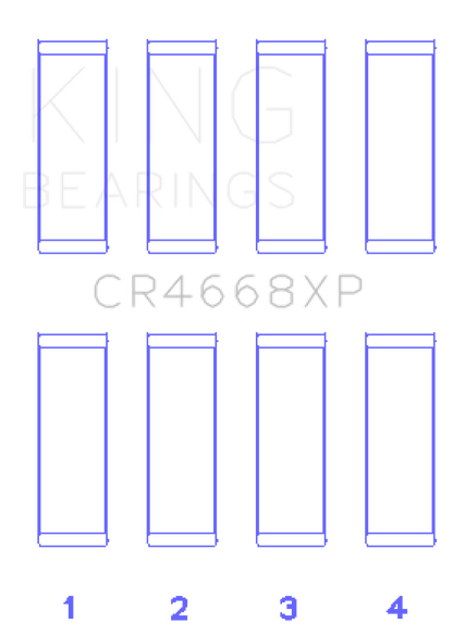 King 08-09 Chrysler Caliber SRT4/Mitsubishi/Hyundai/Kia World Engine Connecting Rod Bearing Set