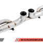 AWE Tuning Porsche 991 GT3 / RS Center Muffler Delete - Chrome Silver Tips