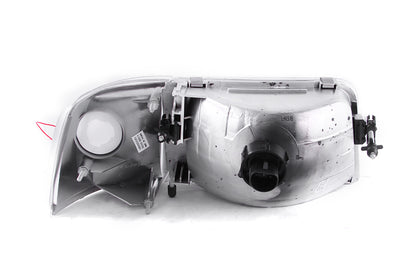 ANZO 1993-1997 Ford Ranger Crystal Faróis cromados com luzes de canto 2 peças