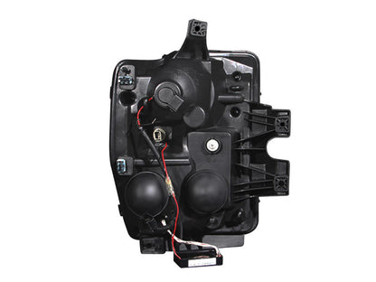 ANZO 2008-2010 Ford F-250 Projetor Faróis com Halo Preto (CCFL)