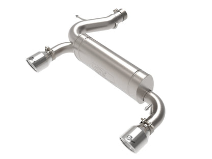 aFe Vulcan 3in 304 SS Axle-Back Escape 2021 Ford Bronco L4-2.3L (t)/V6-2.7L (tt) com pontas polidas