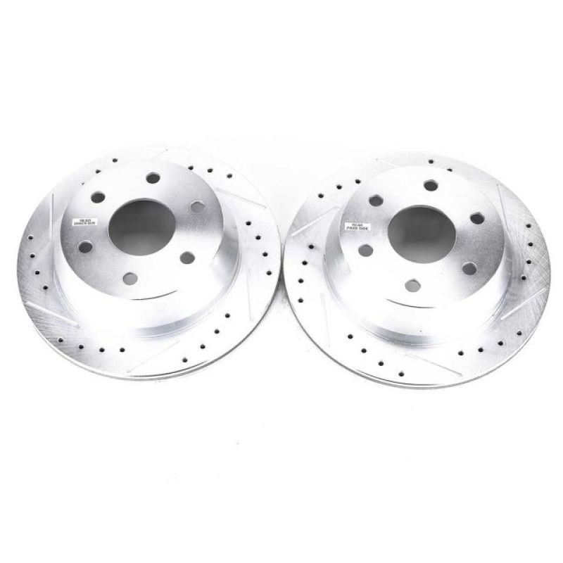 Power Stop 03-05 Chevrolet Astro Rear Evolution Rotores perforados y ranurados - Par