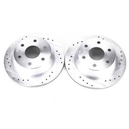 Power Stop 03-05 Chevrolet Astro Rear Evolution Rotores perforados y ranurados - Par
