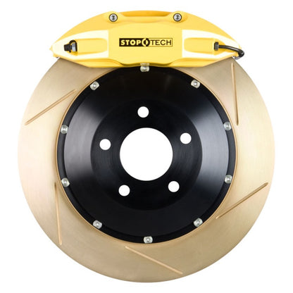 StopTech 14-15 Chevy Corvette Z51 Rear BBK w/ Yellow ST-41 355x32mm Zinc Coated Slotted Rotors