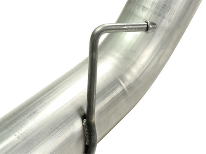 aFe MACHForce XP 5in DPF-Back Stainless Steel Exh Sys, Black tip, Ford Diesel Trucks 08-10 V8-6.4L