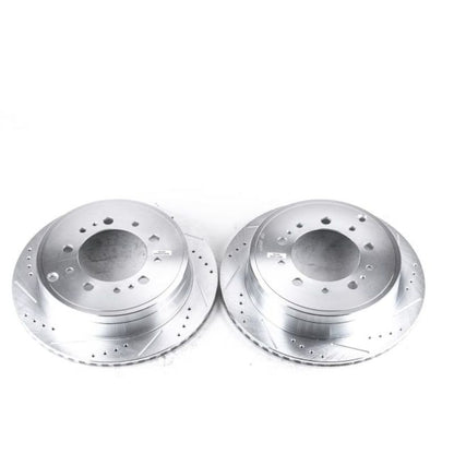 Power Stop 08-11 Lexus LX570 Rear Evolution Rotores perforados y ranurados - Par