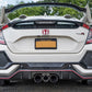 Rally Armor 17-22 Honda Civic Type R White UR Mud Flap w/Red Logo