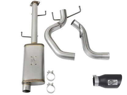 aFe MACH Force Xp 3in SS Cat-Back Escape de salida de un solo lado con puntas negras 07-14 Toyota FJ Cruiser