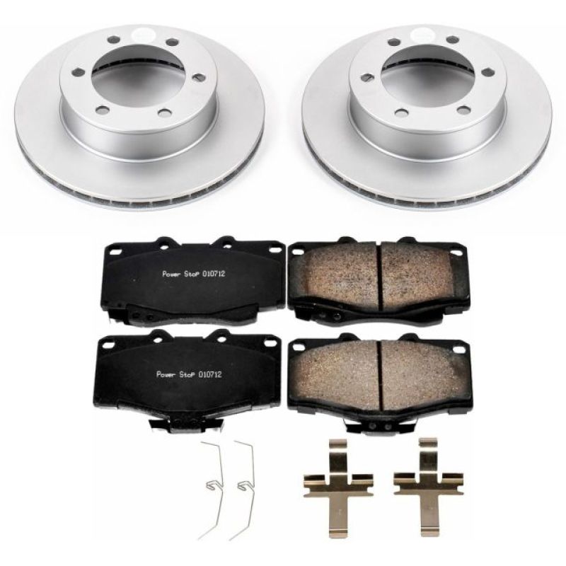 Power Stop 95-02 Toyota 4Runner Front Z17 Evolution Kit de freio revestido Geomet