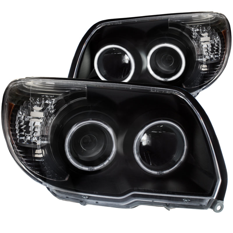 ANZO 2006-2009 Toyota 4Runner Proyector Faros delanteros con Halo Negro