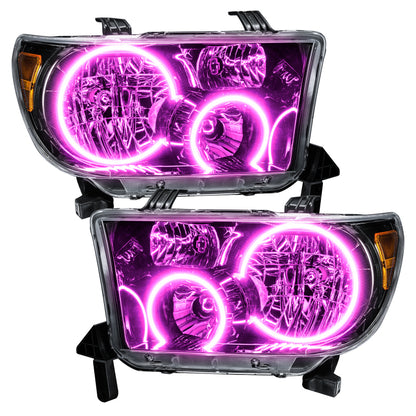 Oracle 07-11 Toyota Tundra Pre-Assembled Headlights - Black Housing - w/ BC1 Controller