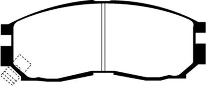 EBC 92-96 Mitsubishi Expo Greenstuff Front Brake Pads