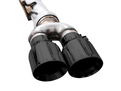 AWE Tuning 4th Gen GM 1500 6.2L 0FG Catback Split Saída traseira (com recortes de pára-choques) - Pontas Quad Diamond