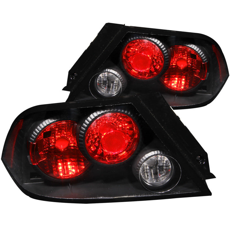 ANZO 2002-2003 Mitsubishi Lancer lanternas traseiras pretas